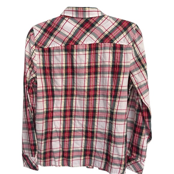 Tommy Hilfiger Red and White Relaxed long Sleeve Shirt medium - Picture 4 of 5